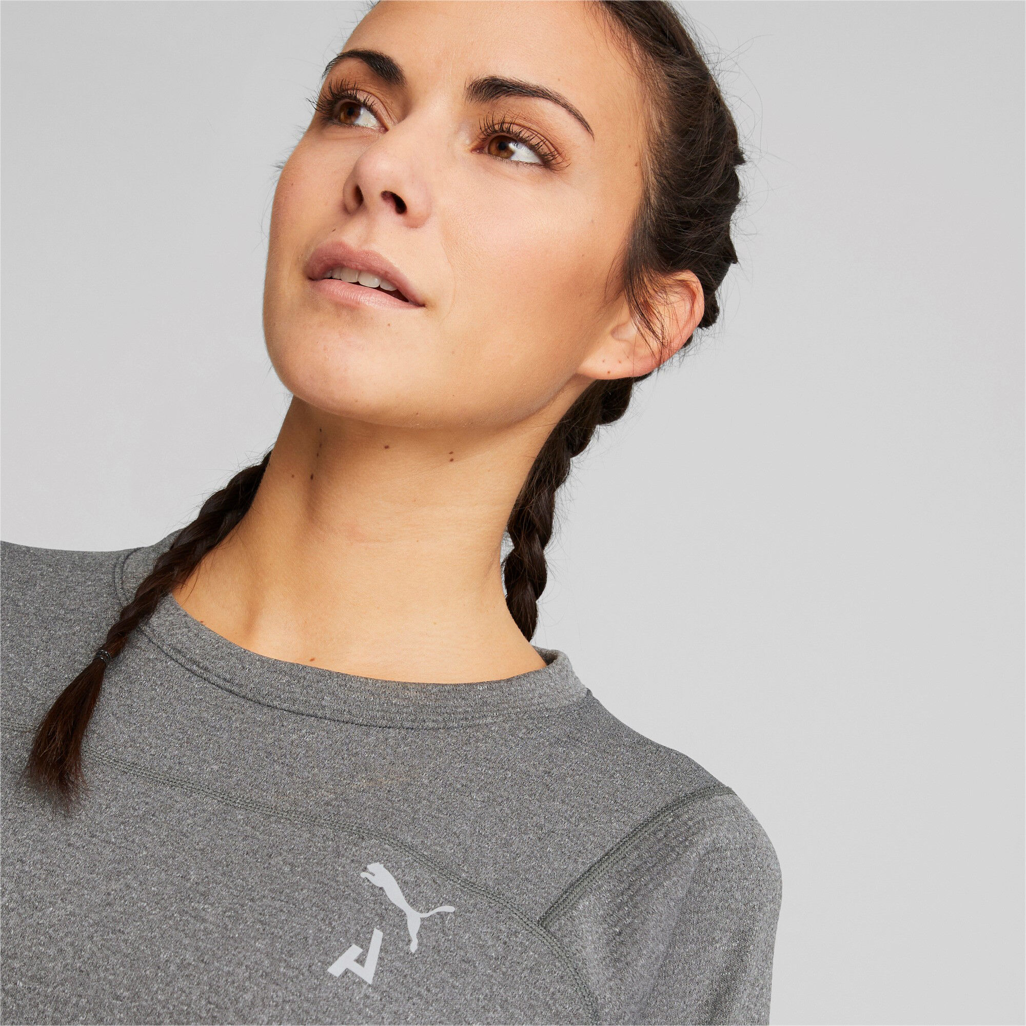 Puma Seasons Raincell Haut Manches Longues Femmes - Gris