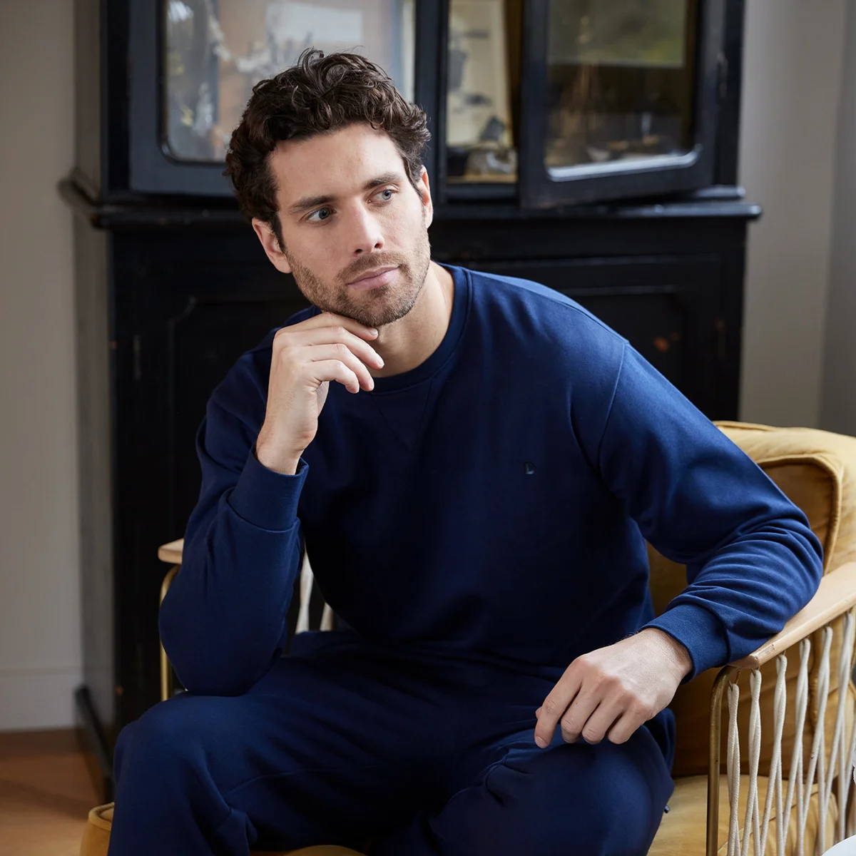 Pyjama homme HOME bleu foncé