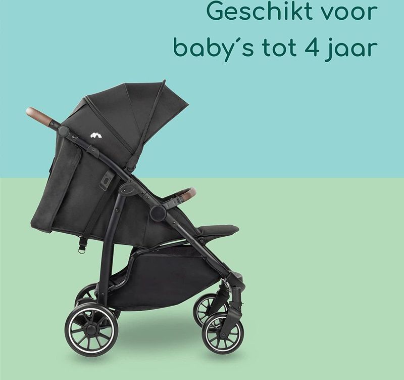 BebeConfort Ingenious Compacte Stadskinderwagen - Major Black - vanaf de geboorte tot een leeftijd van 4 jaar