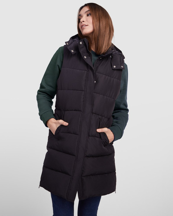 Roly CC5076 - REINE Gilet rembourré pour femmes avec capuche amovible