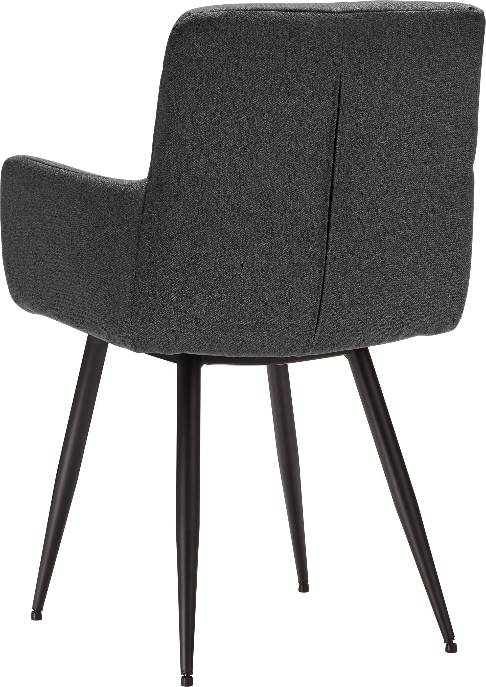 NAVIGLI II Stuhl - Dunkelgrau / B: 58.0 cm x T: 61.0 cm x H: 90.0 cm