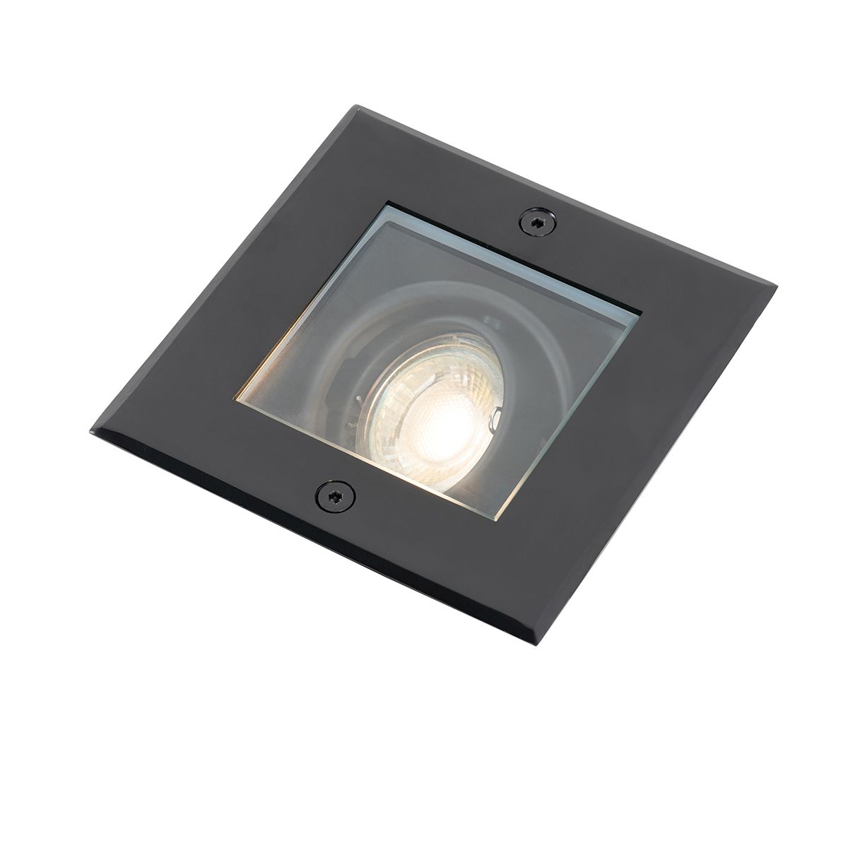 Smart grondspot zwart verstelbaar IP65 RGBW incl. Wifi GU10 50mm - Oneon