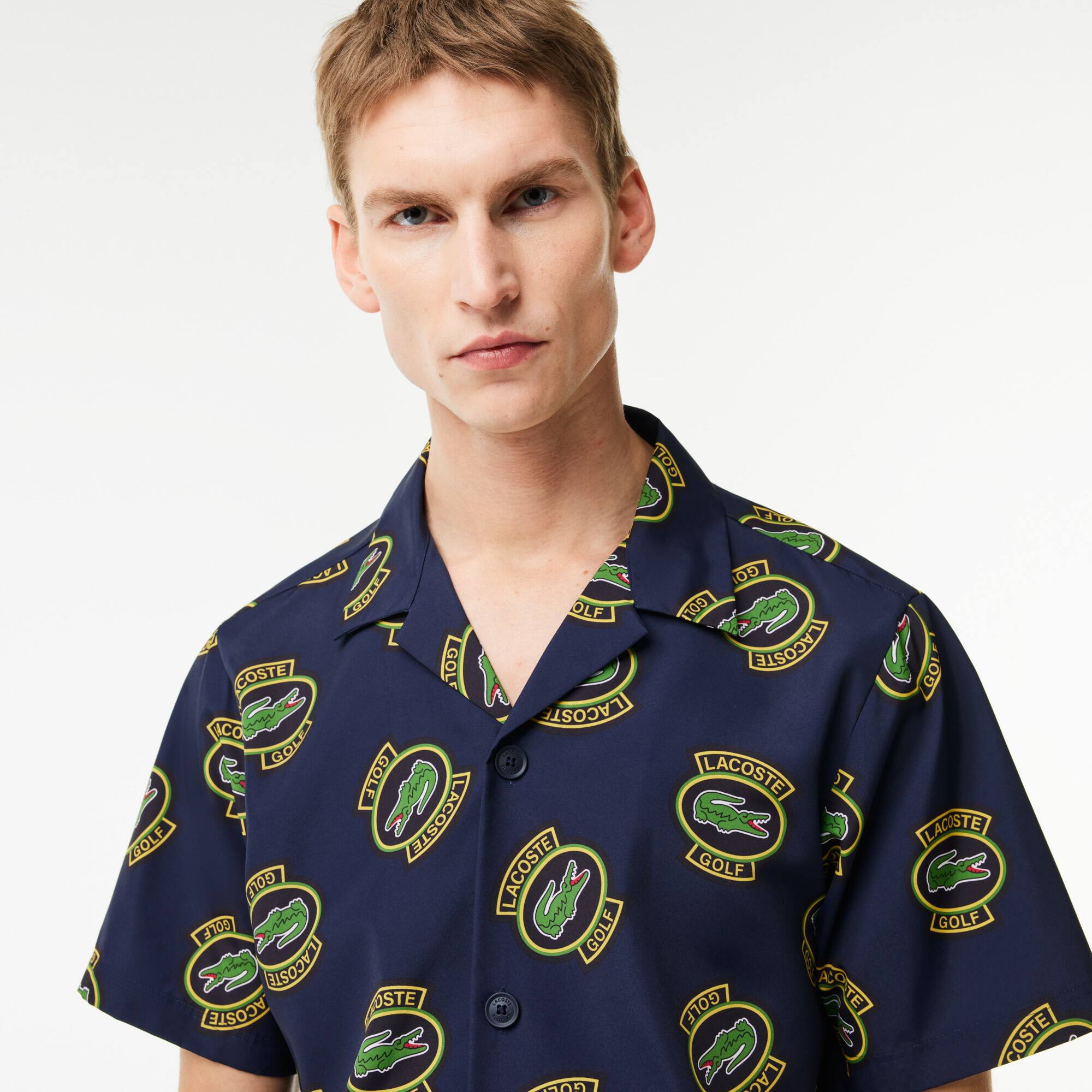 Chemise Golf manches courtes Ultra-Dry anti-UV Manches Courtes - Bleu - Lacoste - Homme