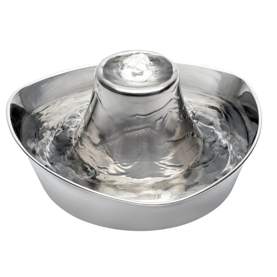 Fontaine en acier inoxydable pour animaux de compagnie Seaside 1.8L