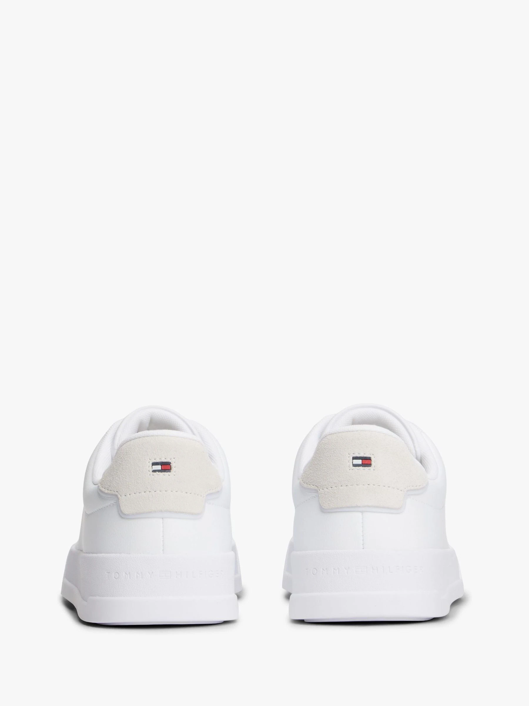 Tommy Hilfiger Logo Court Leather Trainers