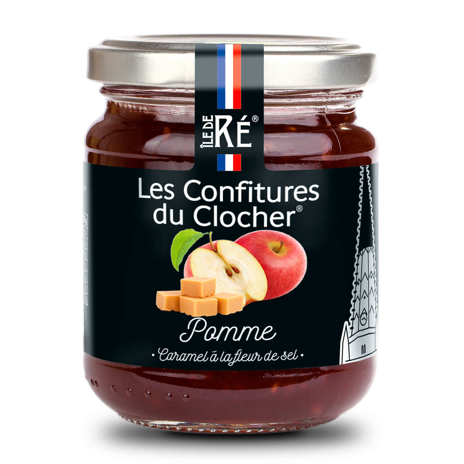 Confiture extra de pomme, caramel à la fleur de sel