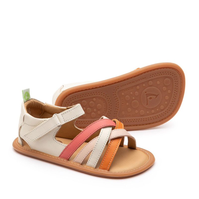 Tip Toey Joey Tip Toey Joey Primeiros Criss Cross Tapioca Tangerine Coral Matte