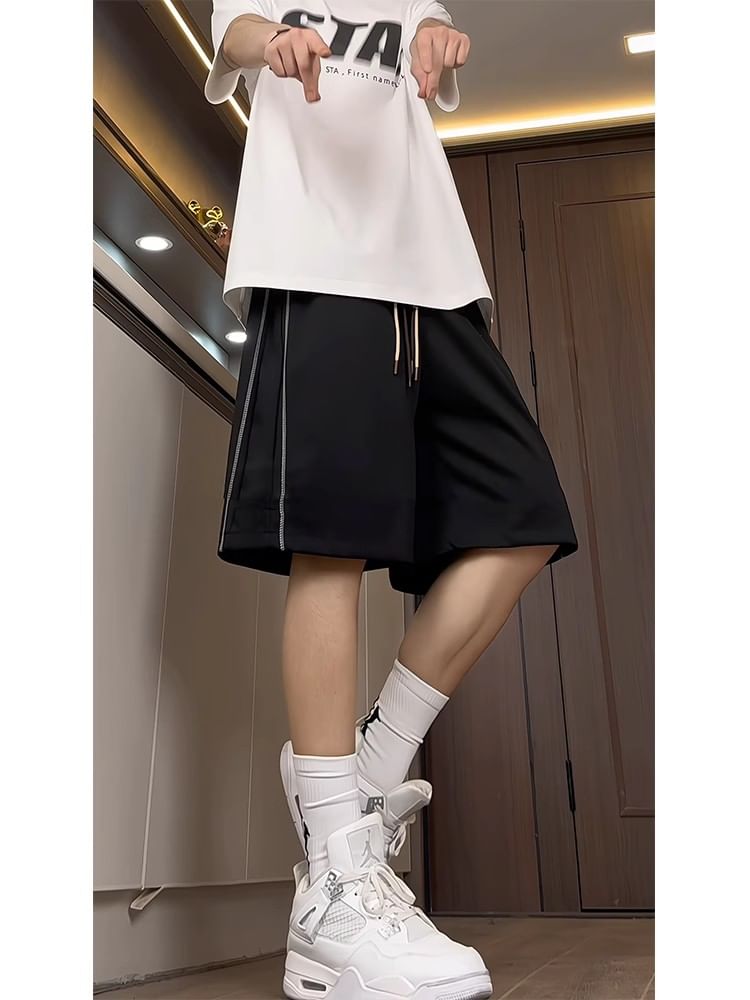 Posive - Mid Rise Applique Shorts