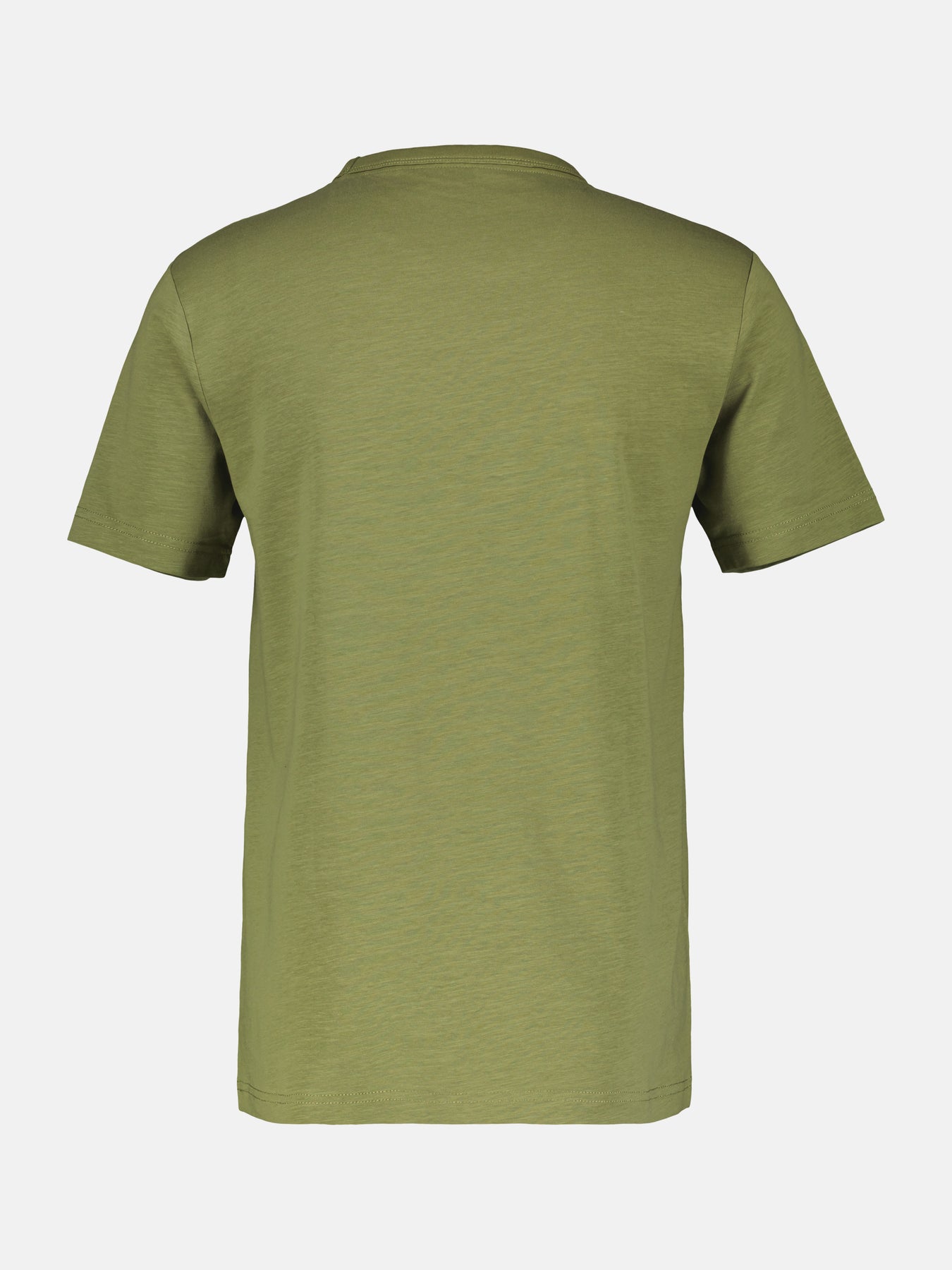 Unifarbenes T-Shirt mit Print