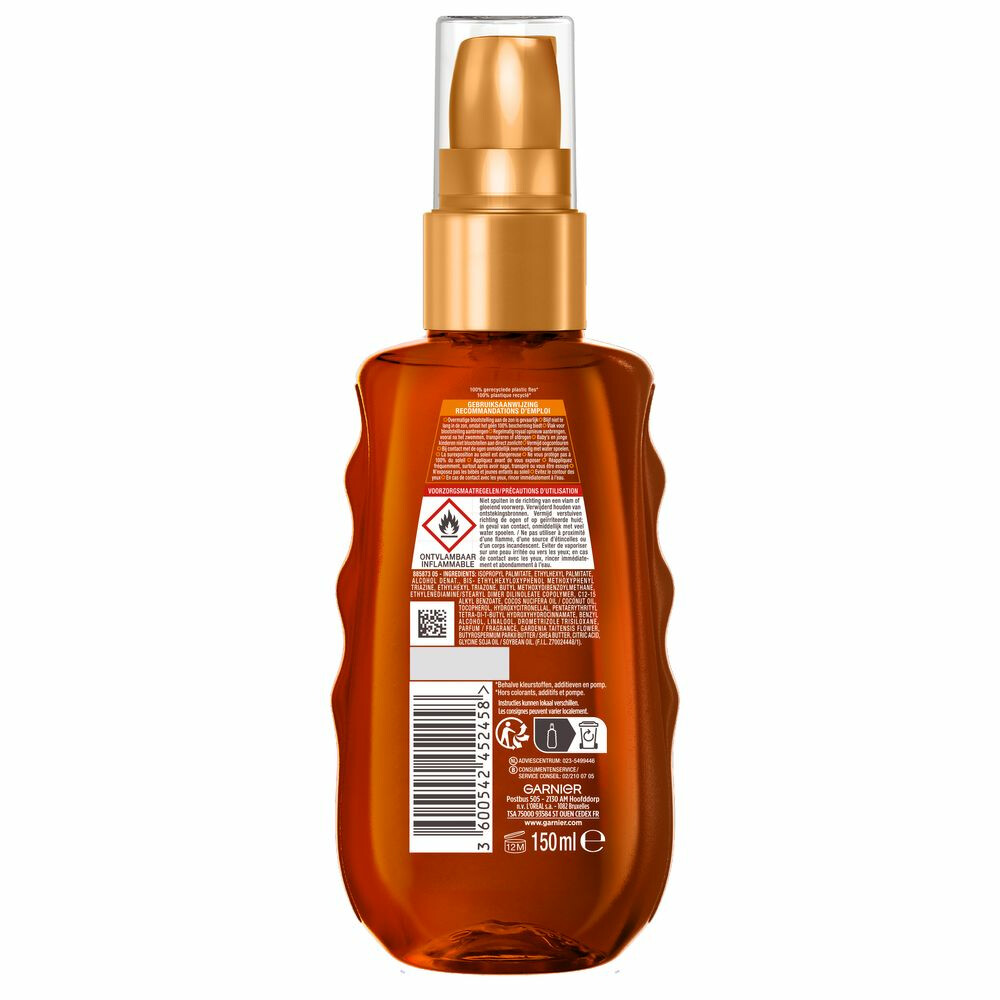 Garnier Ambre Solaire Ideal Bronze Beschermende Zonneolie SPF 15150 ml