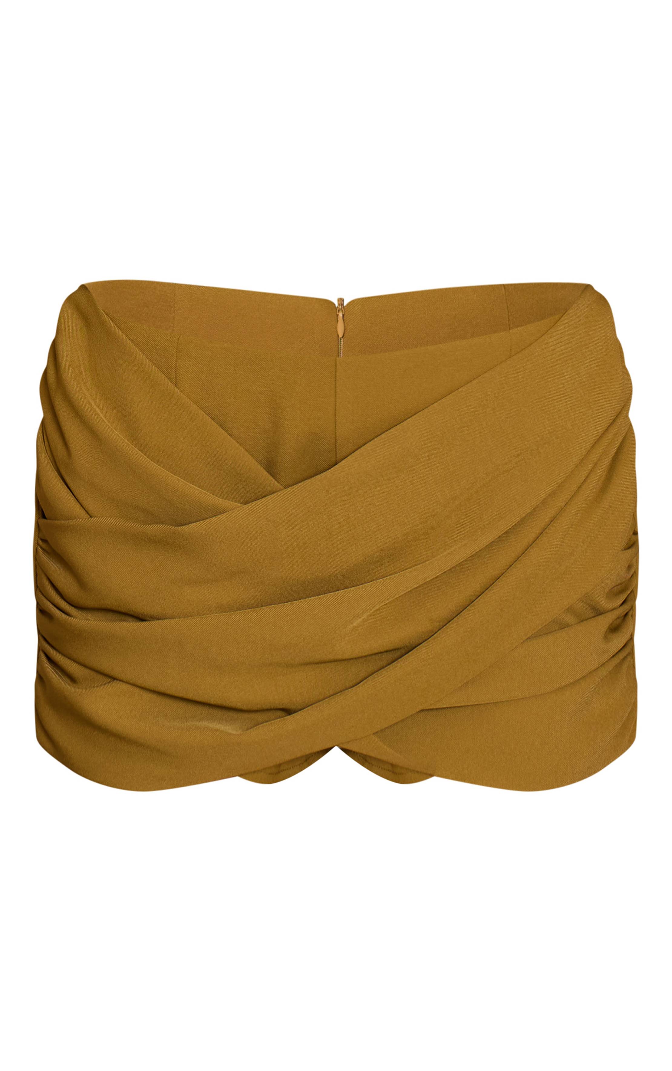 Chartreuse Short À Détail Torsadé
