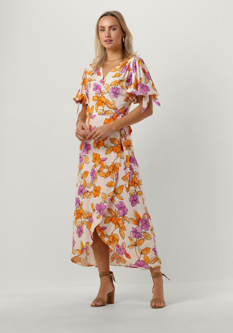 FABIENNE CHAPOT ecru fabienne chapot midi jurk hannah dress