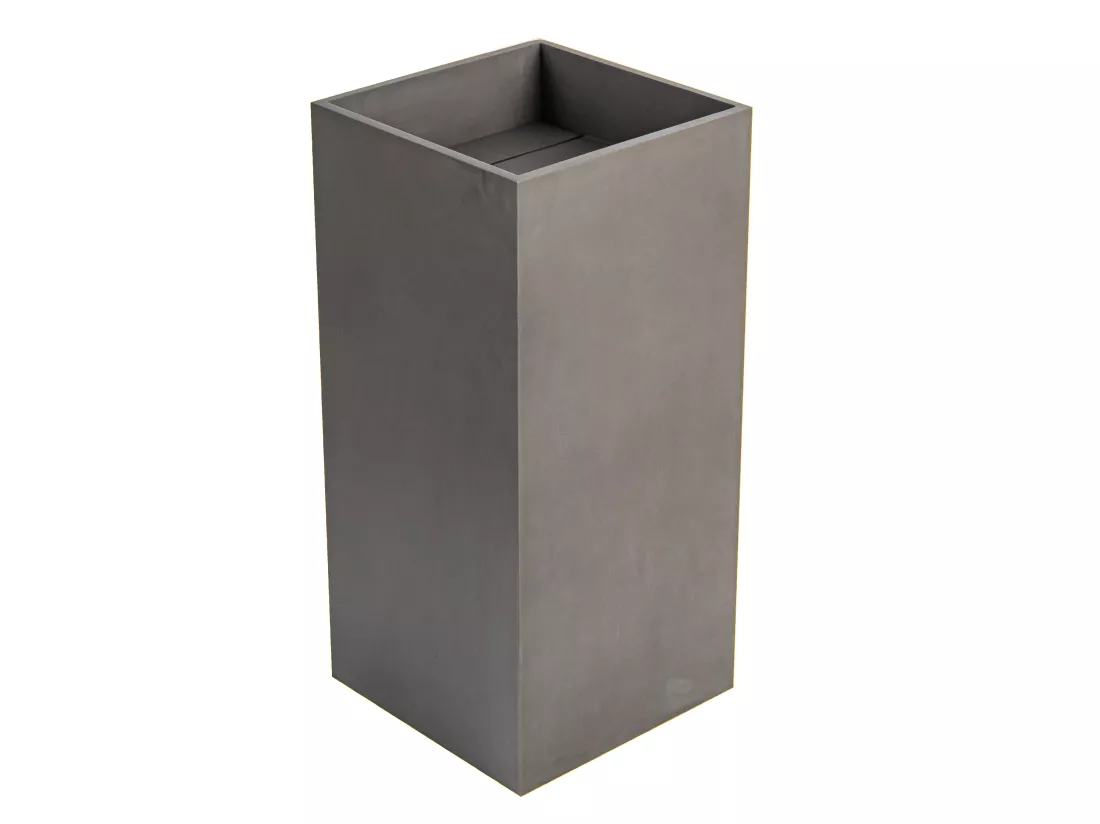 Vasque sur pied en béton - L40 x l40 x H80 cm - BALEZINO
