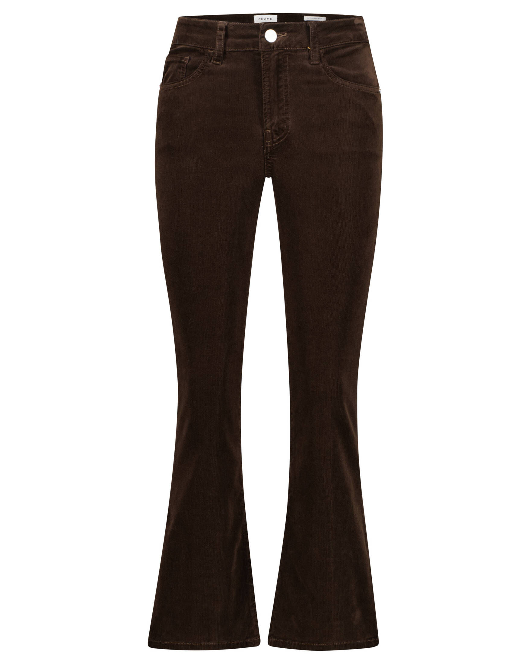 Frame| Damen Samthose LE CROP MINI BOOT Mid-Rise Boot Cut verkürzt