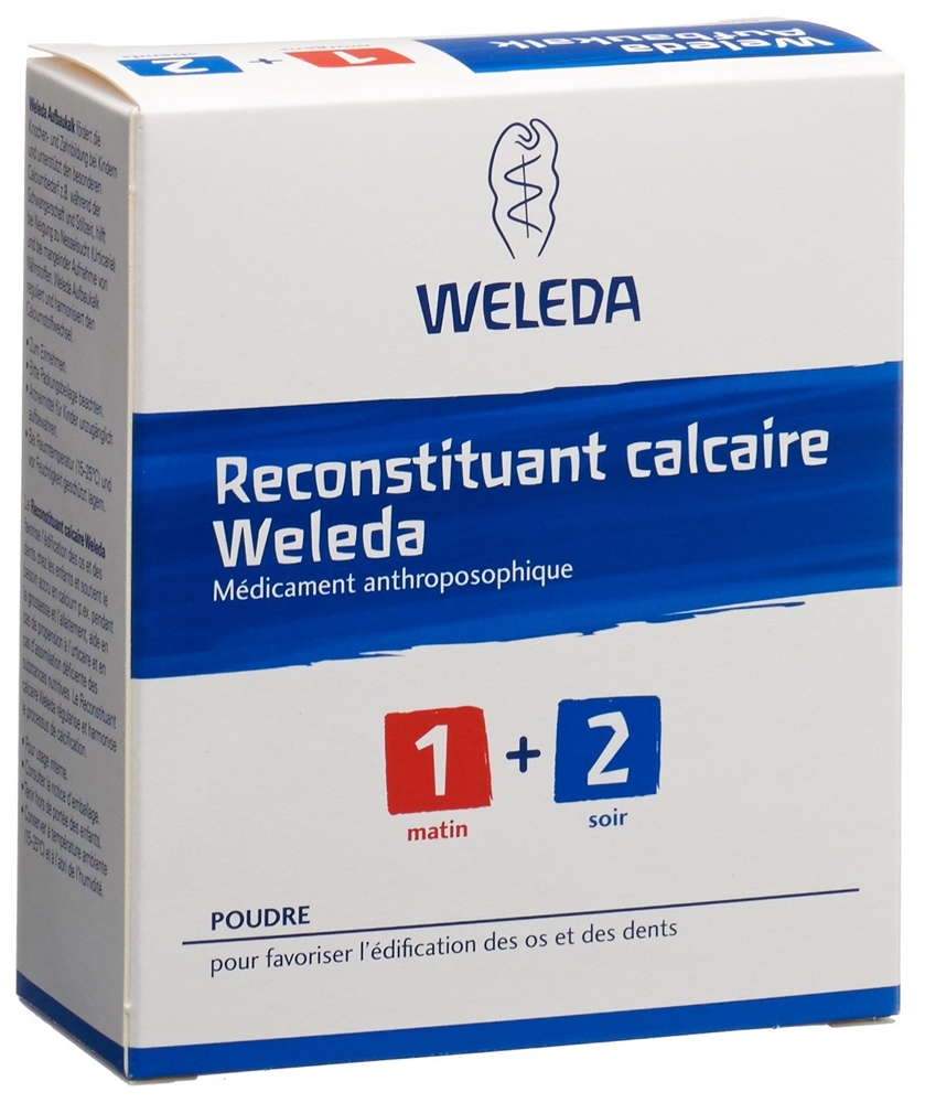 Weleda Aufbaukalk 1+2<br>2 × 45 g, Glas, Pulver zum Einnehmen