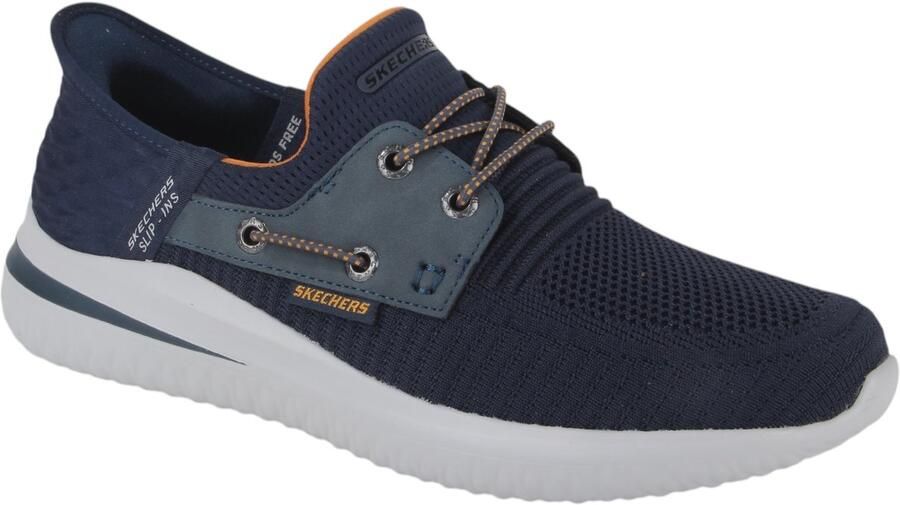 Skechers Slip-Ins Delson 3.0 Roth Instappers Heren Blauw