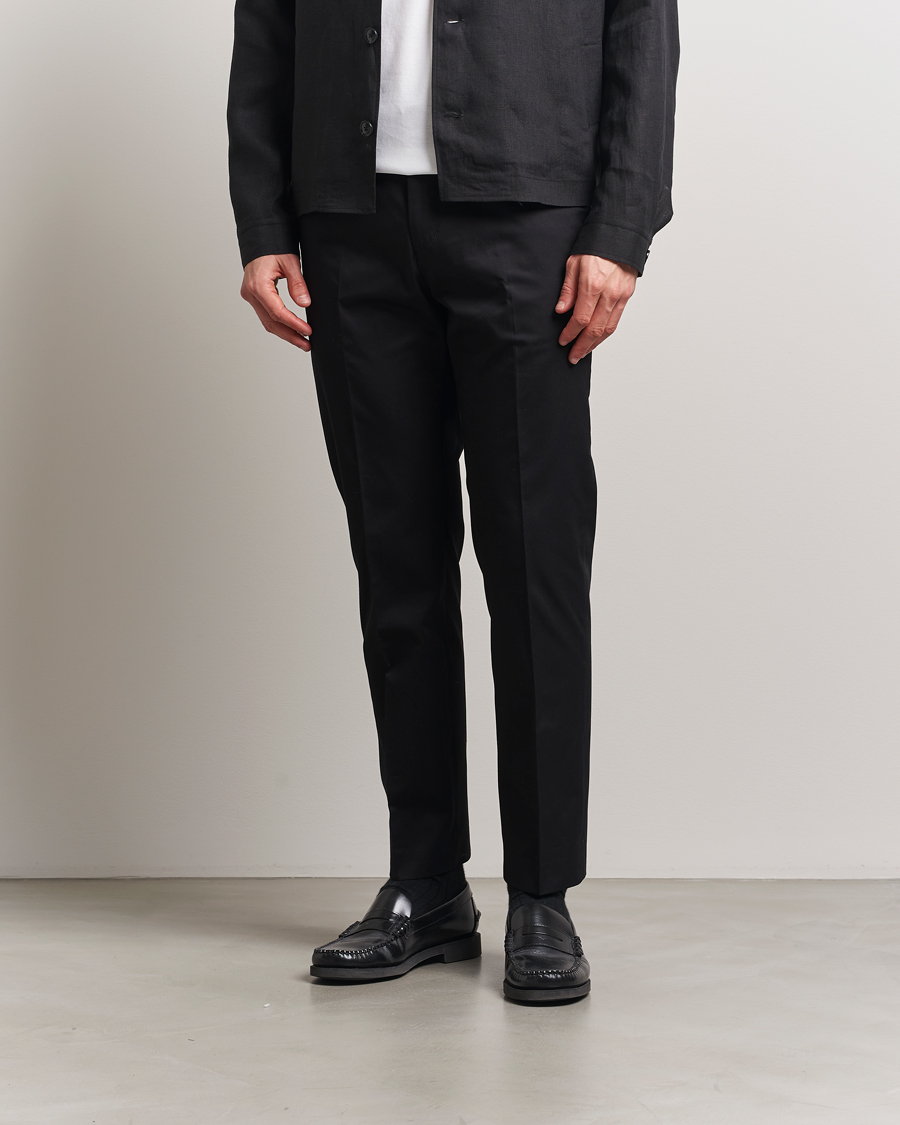 Tiger of Sweden Tannen Cotton Drawstring Trousers Black