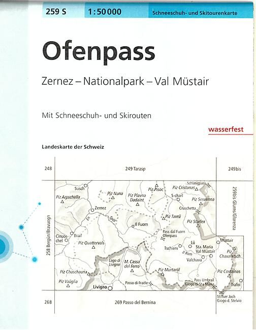 BUNDESAMT - 259S OFENPASS ECHELLE 1 50 000