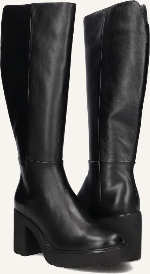 UNISA Hoge Laarzen Dames Kayli Maat: 35 Materiaal: Leer Kleur: Zwart