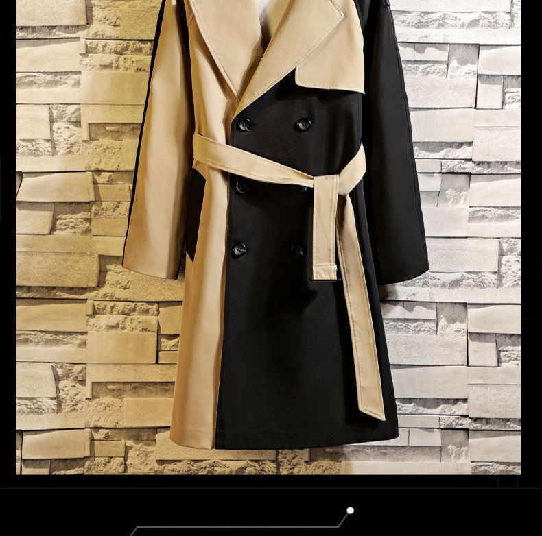 Andrei - Color Block Double-Breasted Trenchcoat