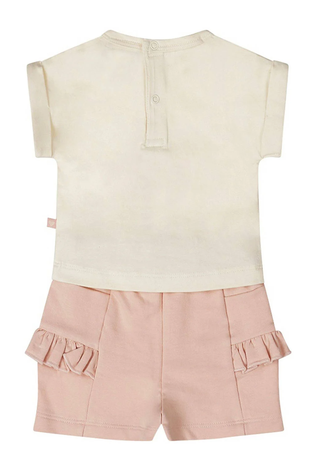 Dirkje shirt + broek lichtroze/ecru