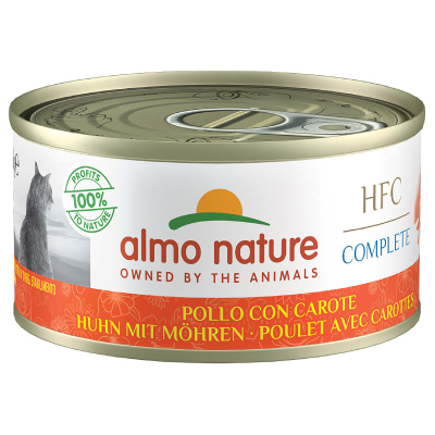 Almo Nature HFC Complete Katzenfutter Huhn & Karotten 70g