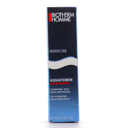 Soin contour des yeux Biotherm Homme Aquapower Eye De-Puffer