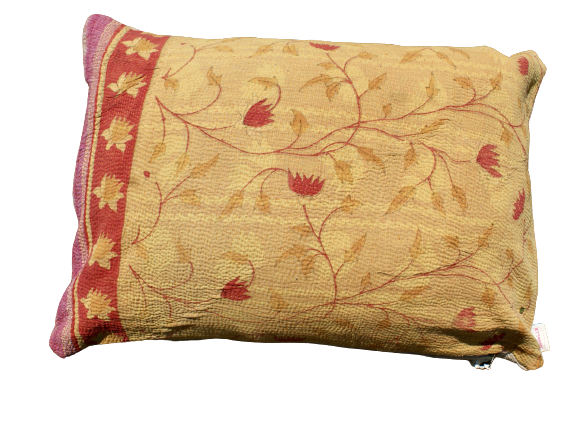 Kussen Kantha vintage 50x70 cm red yellow
