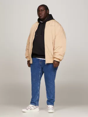 Jaqueta Bomber Clássica com Logo Tonal