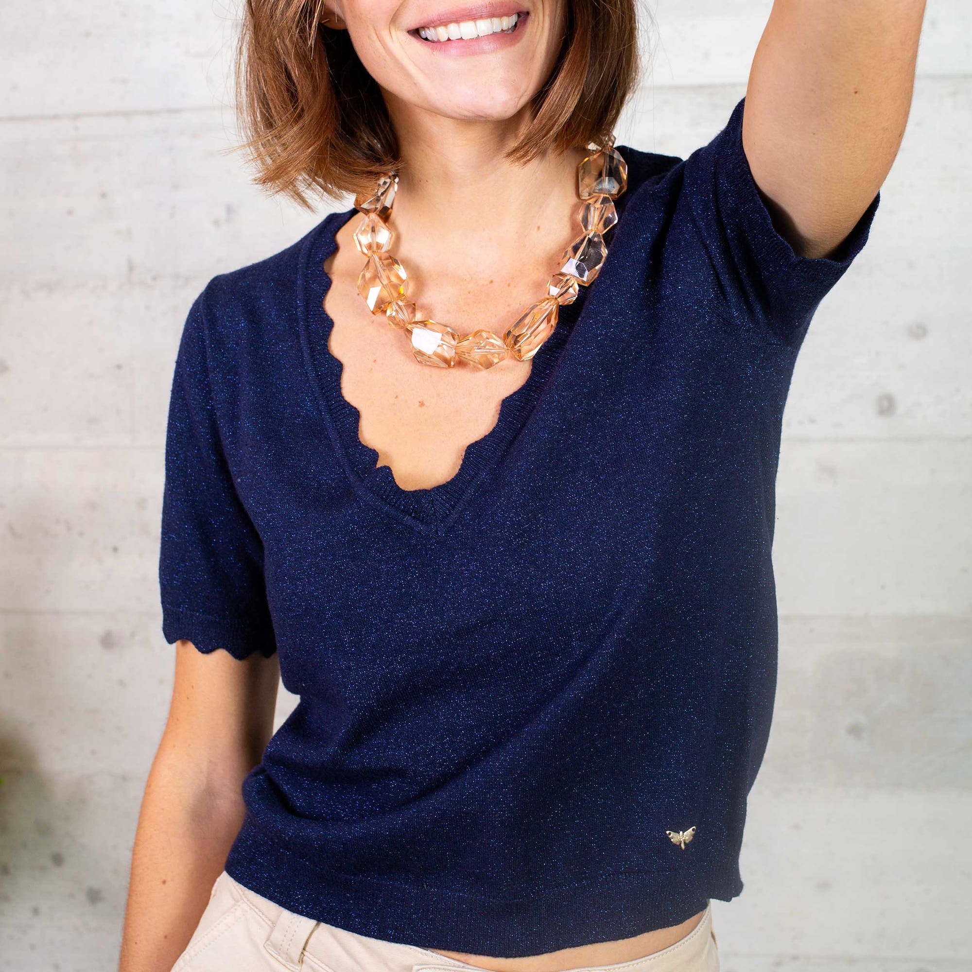 Pull Femme bleu marine