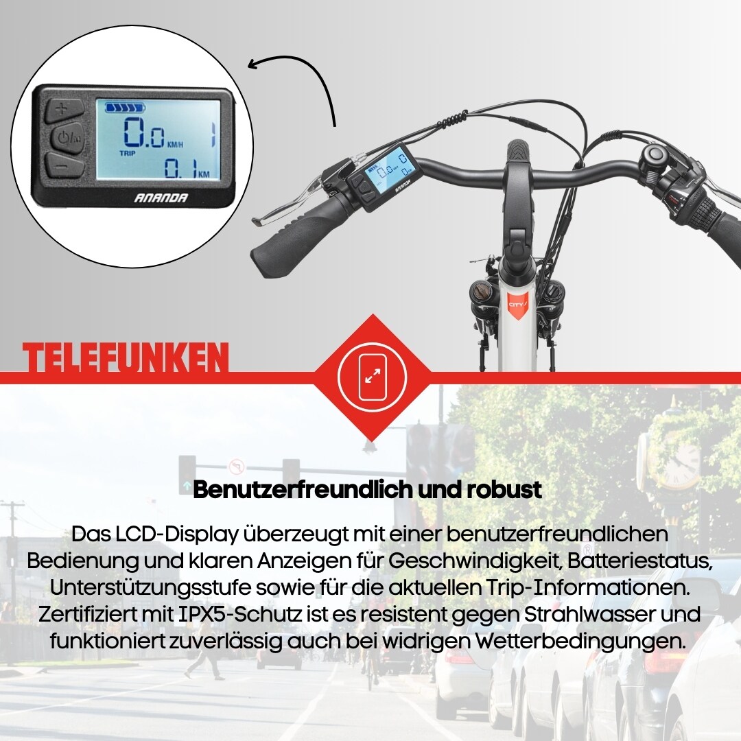 TELEFUNKEN RC825 E-City-Bike 28