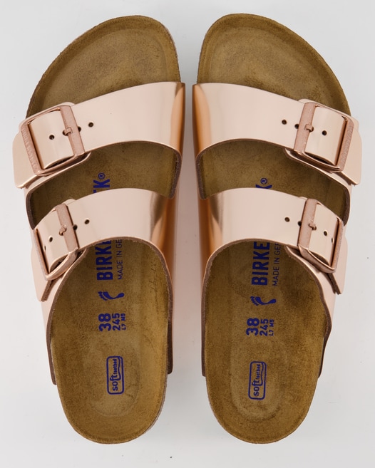 Birkenstock ARIZONA Weichbettung Pantoletten in Gold