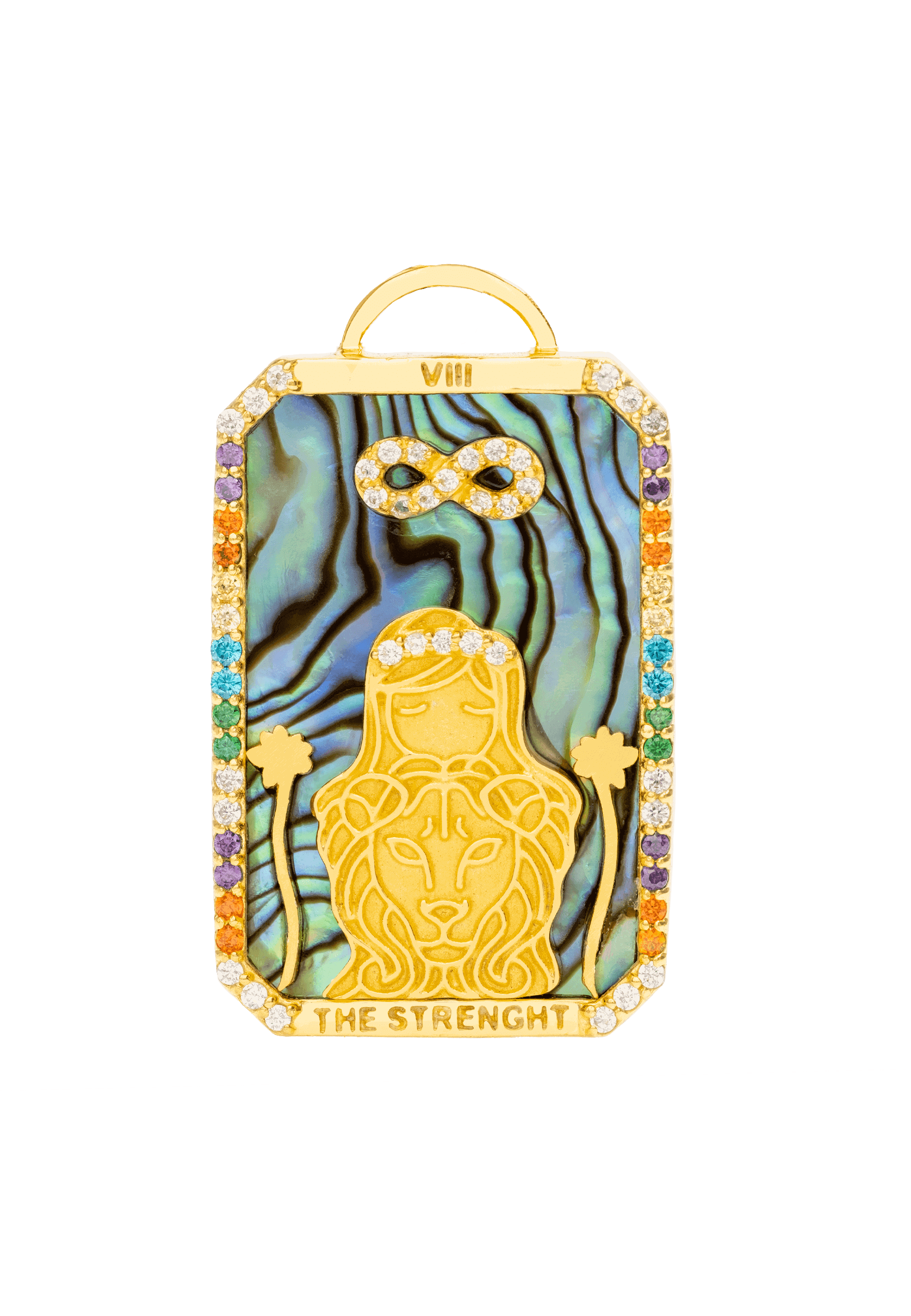 THE EMPRESS - Collier carte de tarot | Multicolore