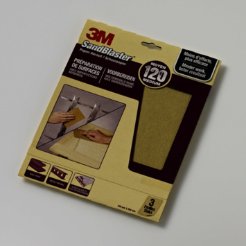 3M Sandblaster schuurpapier middel K120 3 stuks