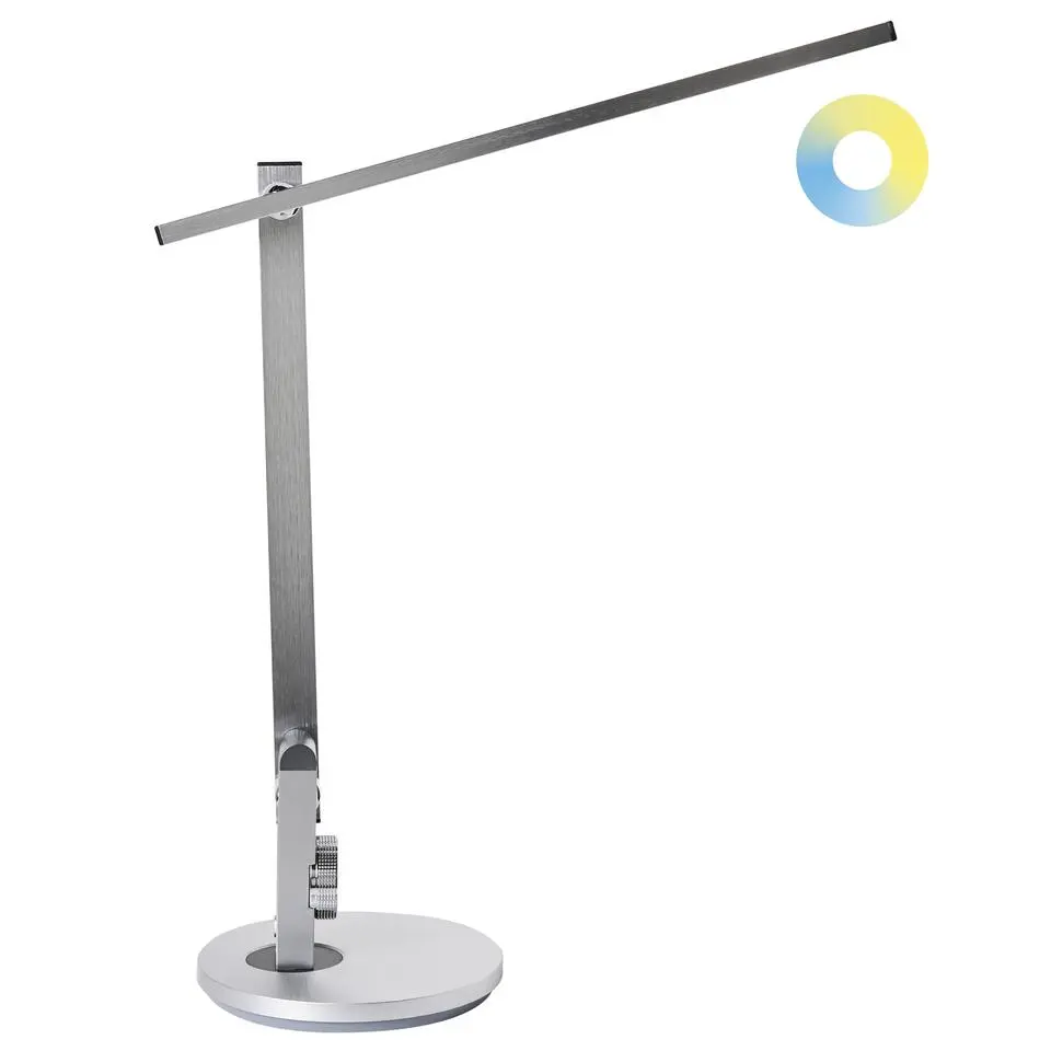 CETUS - Bureaulamp LED - Zilver - Synthetisch materiaal