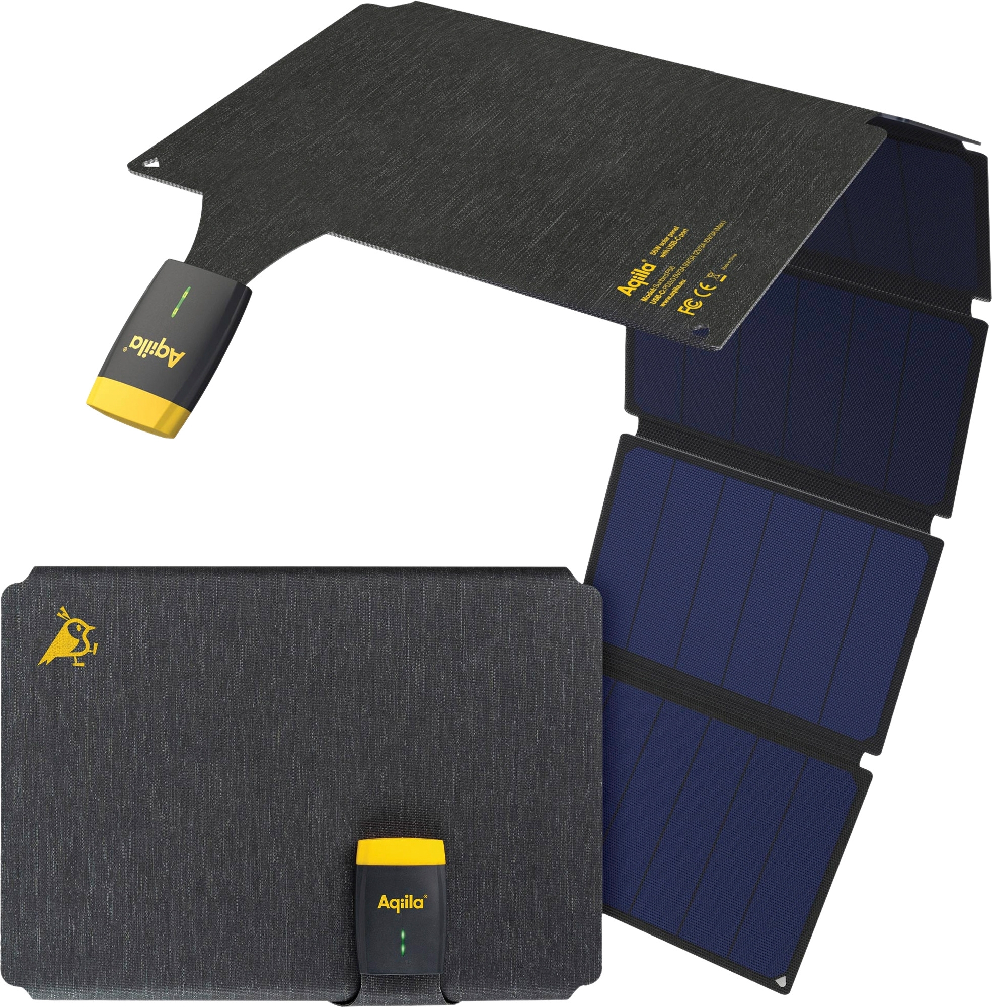 Aqiila Sunbird tragbares Solar Ladegerät Monokristallin 56 W