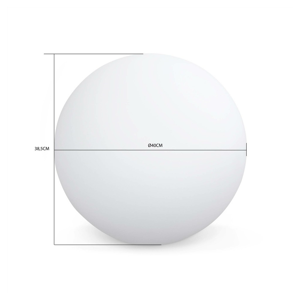 Boule led 40cm - sphère décorative lumineuse. 16 couleurs. Ø 40cm