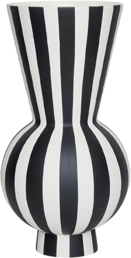 OYOY Living Design Toppu Vase - Rund Hvid / sort