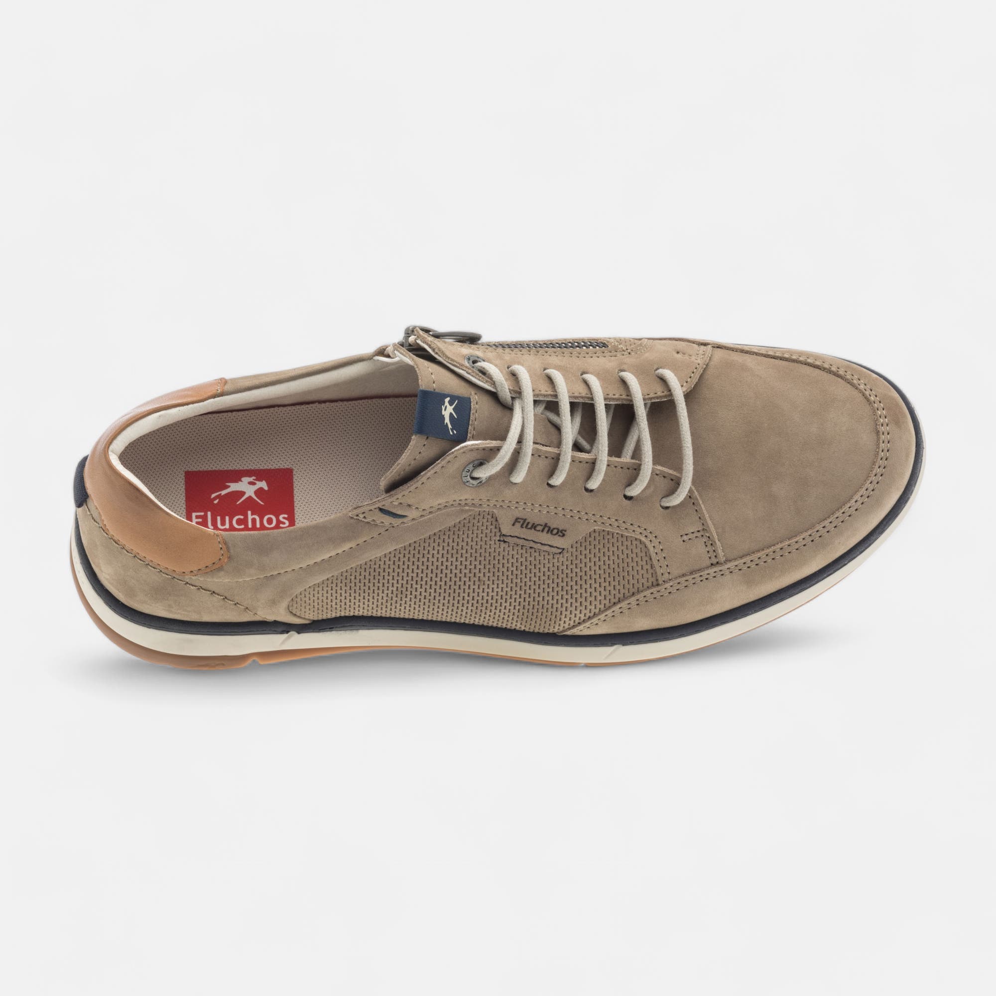 Derbies pieds sensibles Homme en cuir beige
