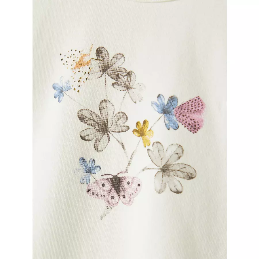 name it Langarmshirt Nbfbirtha Whisper White