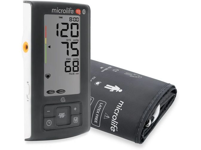 microlife Blutdruckmessgerät A6 BT Black Cover Oberarm Blutdruckmessgerät