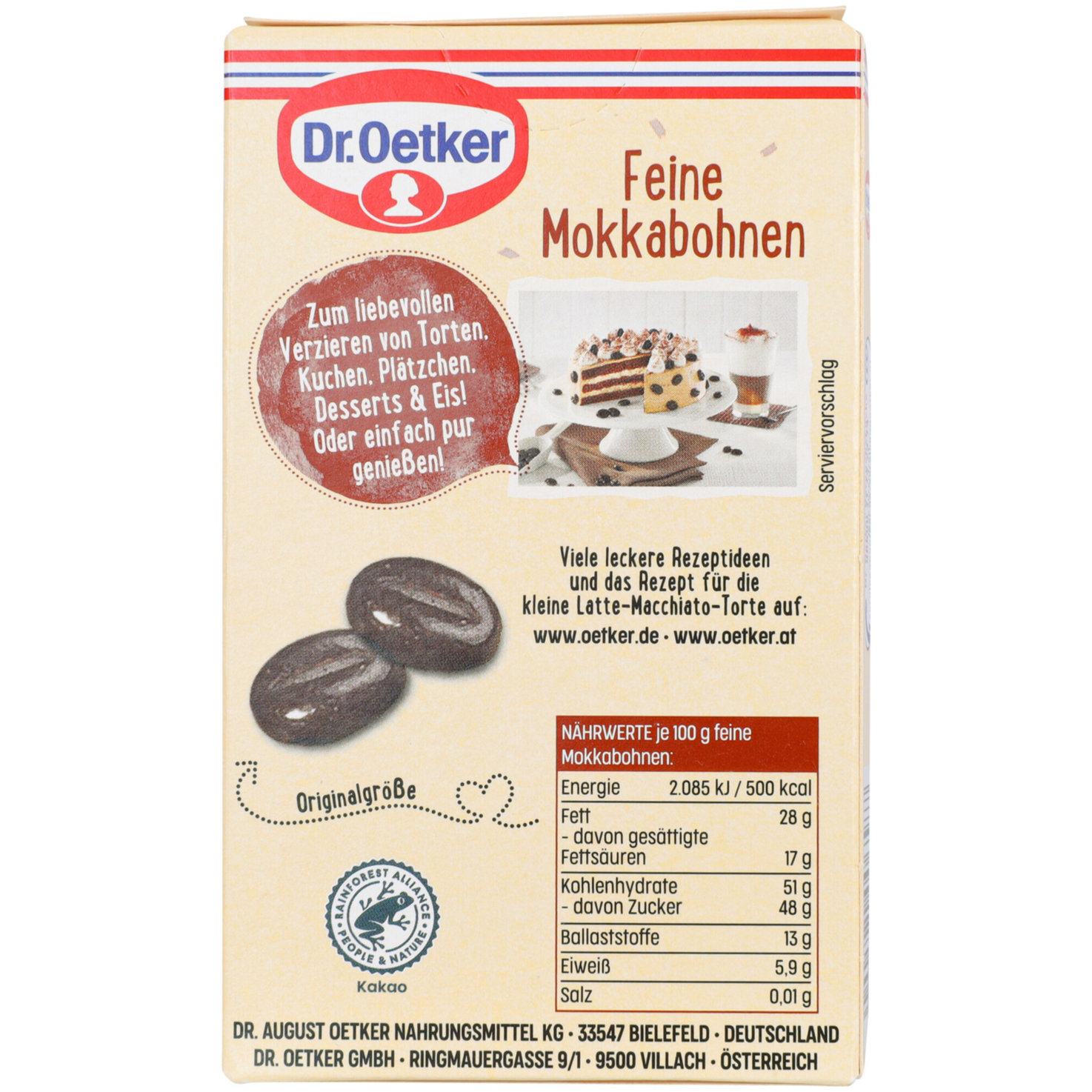 Dr.Oetker Dekor Mokkabohnen