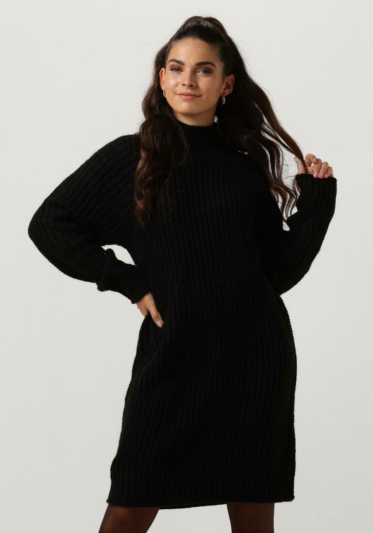 NOTRE-V zwarte notre-v mini jurk nv-channa