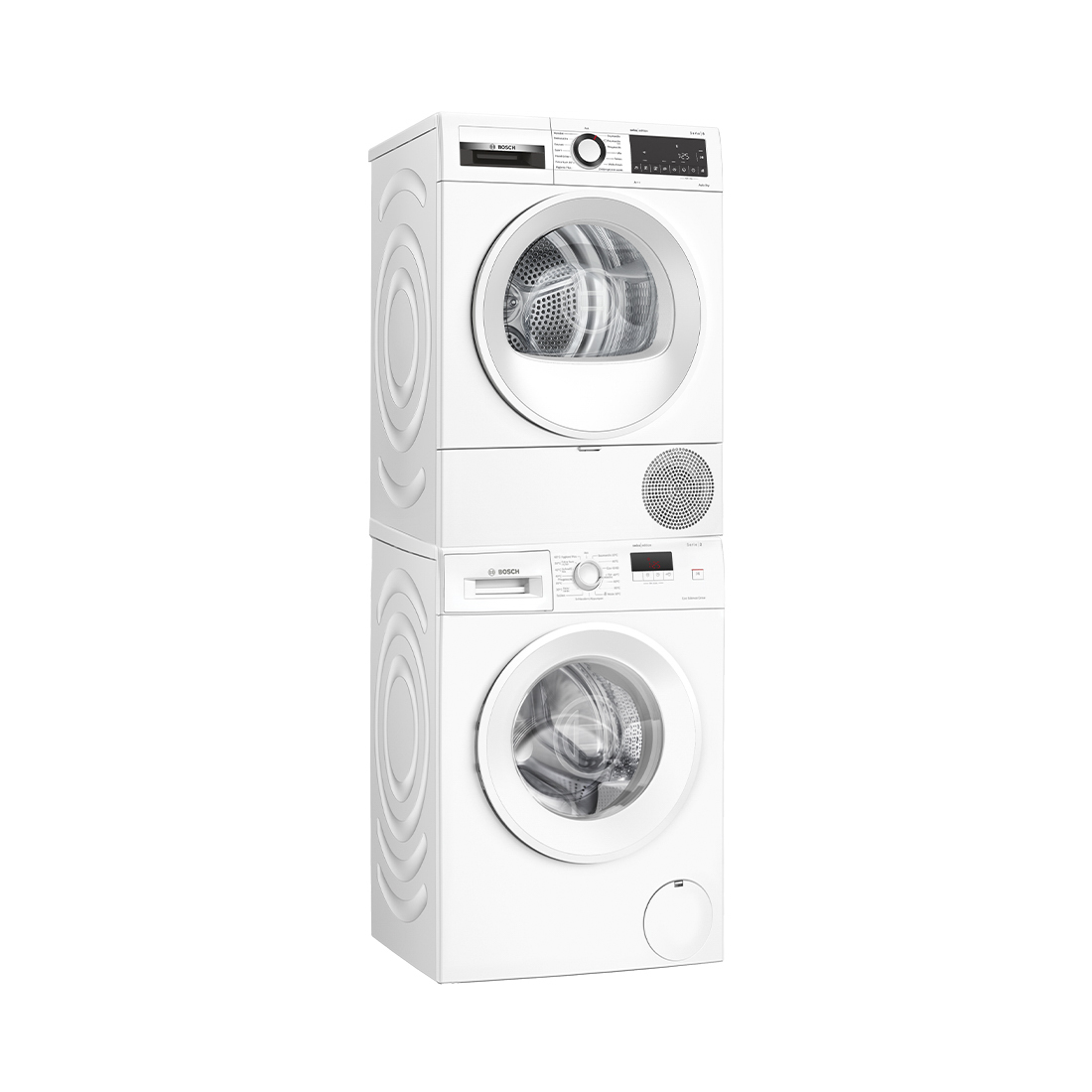 Bosch WGE0340VCH 8kg & WQG233D2CH 8kg Waschturm