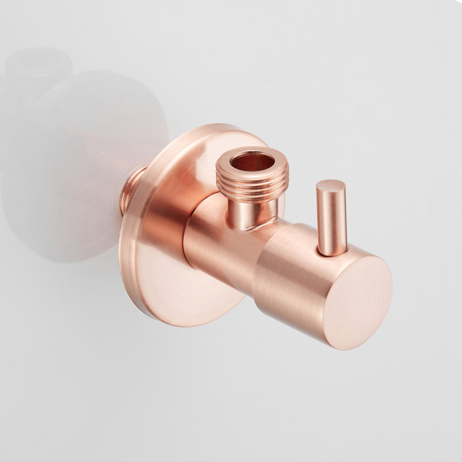 Saniclear Copper hoekstopkraan 1/2 x 1/2