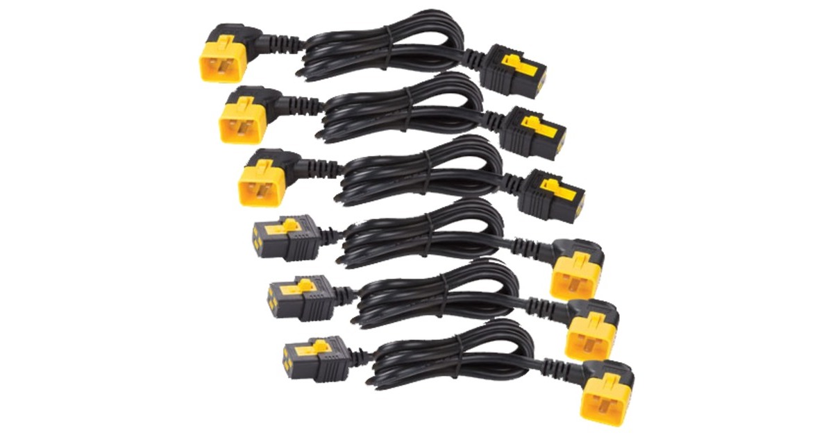 APCStroomkabel kit C19 - C20 IEC  (Zwart, 6x 1,8 meter, 6 stuks, AP8716R)