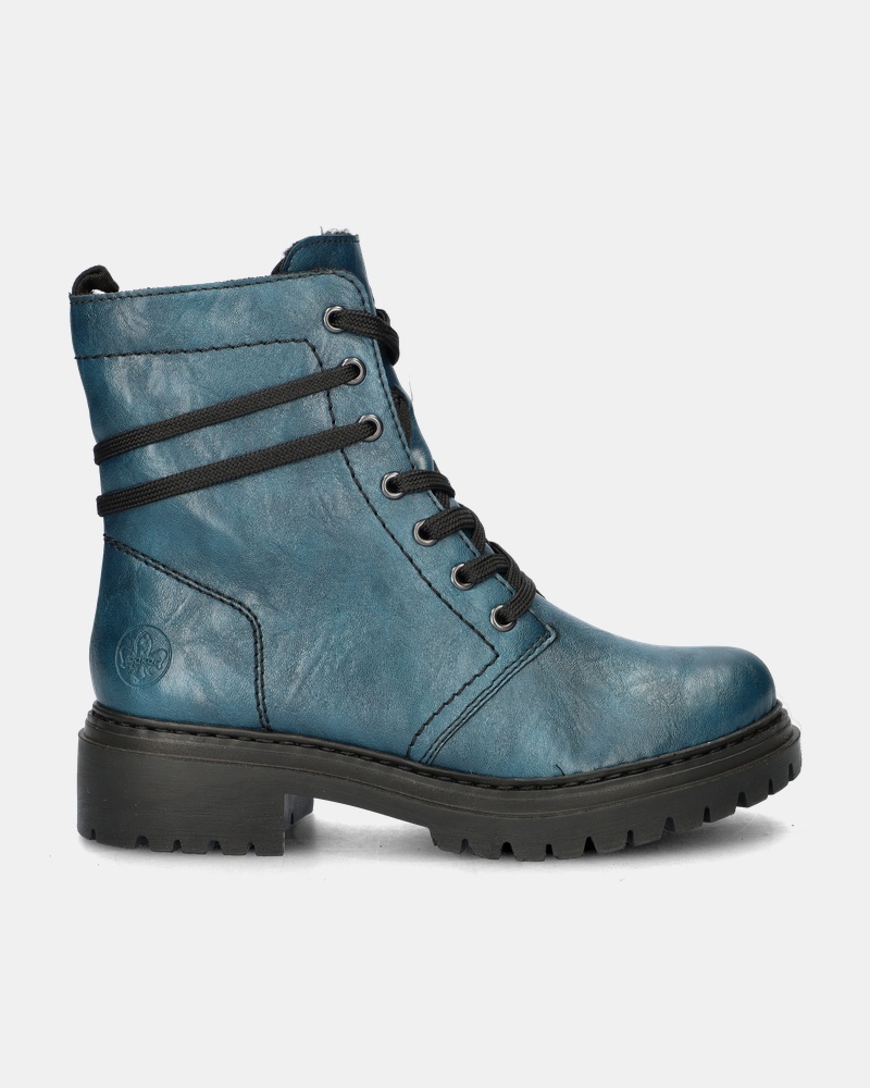 Rieker Veterboots  - blauw