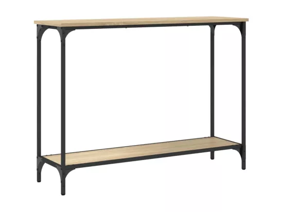 Table console chêne sonoma 101x30,5x75 cm bois d'ingénierie