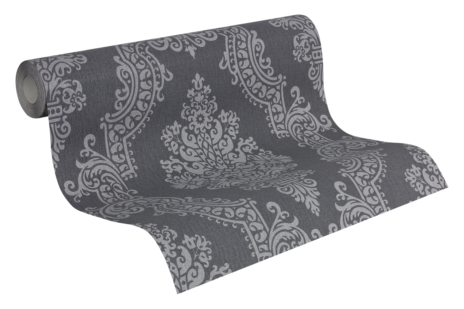 Vliestapete ELEGANCE 2 - Barock - grau - 10 Meter
