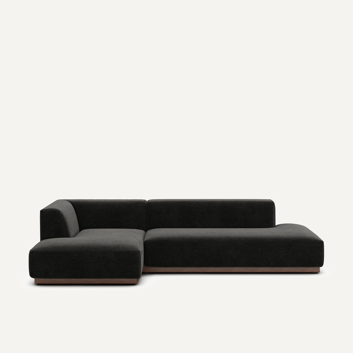 AM.PM<br>Sofá de canto esquerdo XL em veludo chenille, Jacopo